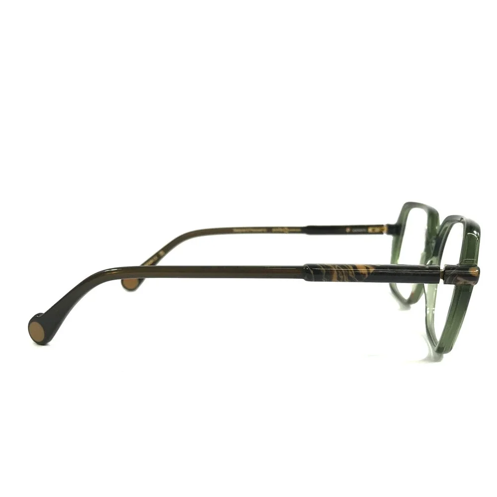 Etnia Barcelona Eyeglasses Frames SIMA GR Green Brown Marble Full Rim 52-15-138